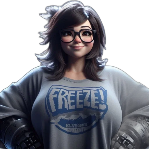 dress, face, concept art, 3d render transparent PNG cut-out