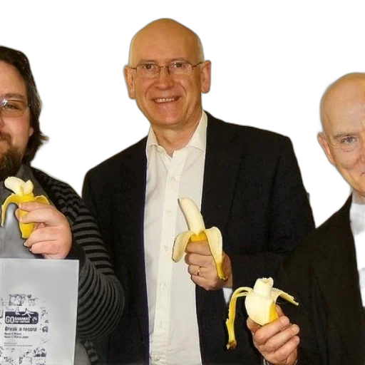 staff, food, three, men transparent PNG cut-out