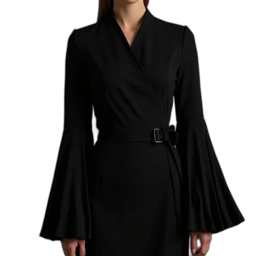 dress, jacket, staff, dark transparent PNG cut-out