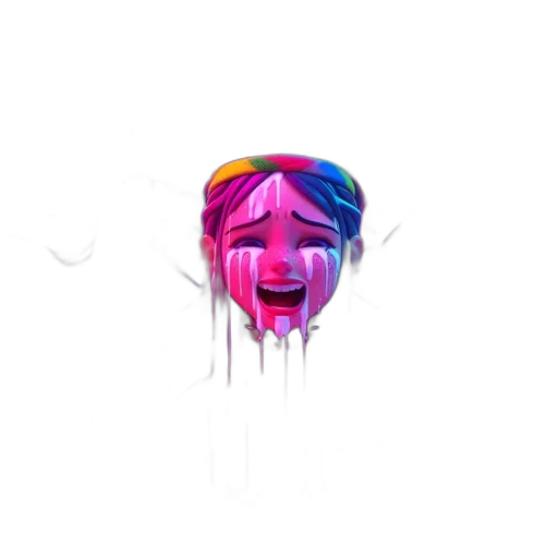 face, umbrella, mask, creature transparent PNG cut-out