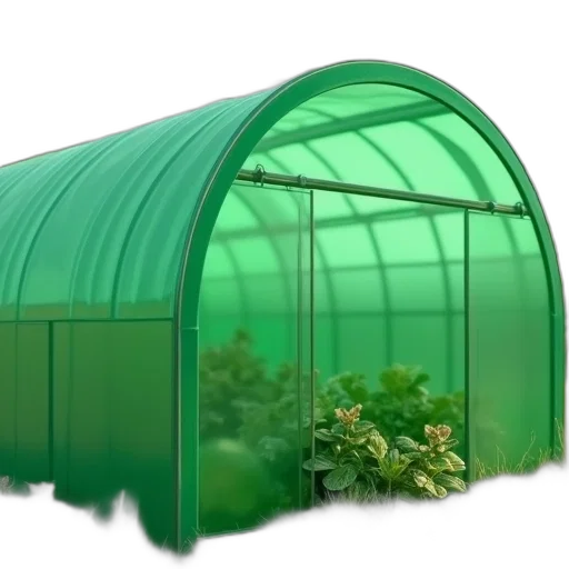 3d render, green, four, corrugated transparent PNG cut-out