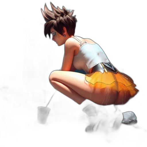 dress, creature, concept art, 3d render transparent PNG cut-out