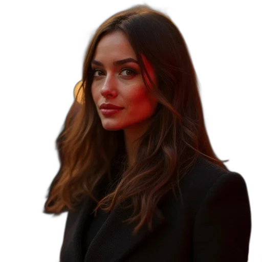 face, jacket, staff, hair transparent PNG cut-out
