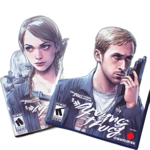 concept art, comic book art, two, ps2 transparent PNG cut-out