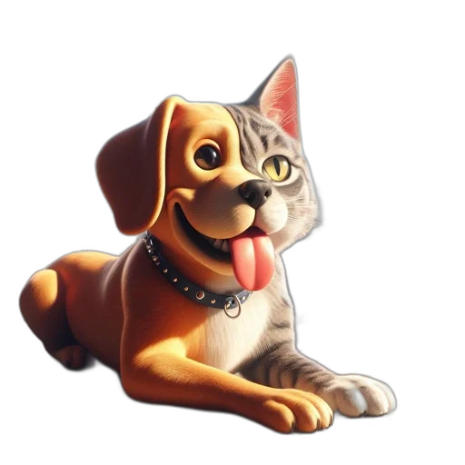 staff, animal, 3d render, photorealistic transparent PNG cut-out