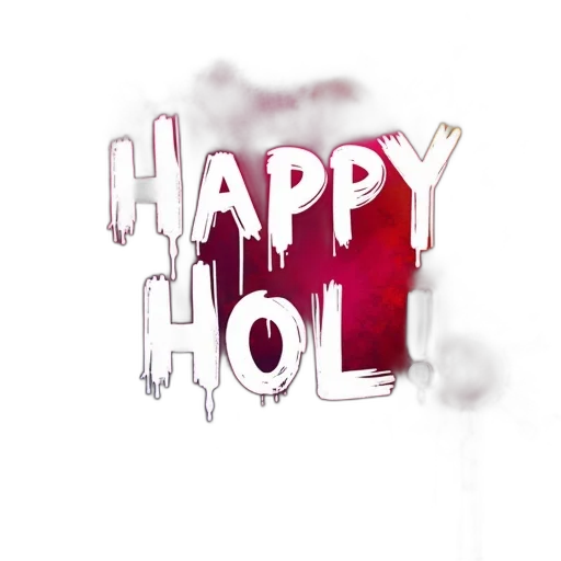 colorful, banner, happy, holi transparent PNG cut-out