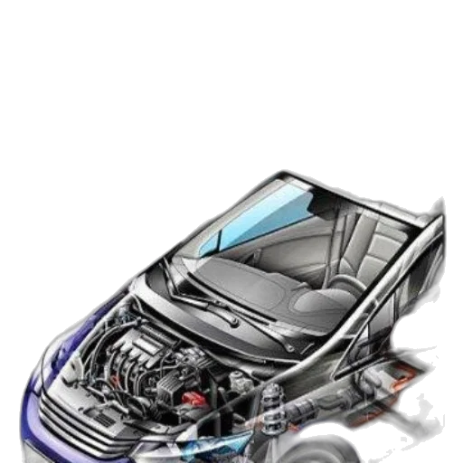 car, photorealistic, concept art, 3d render transparent PNG cut-out