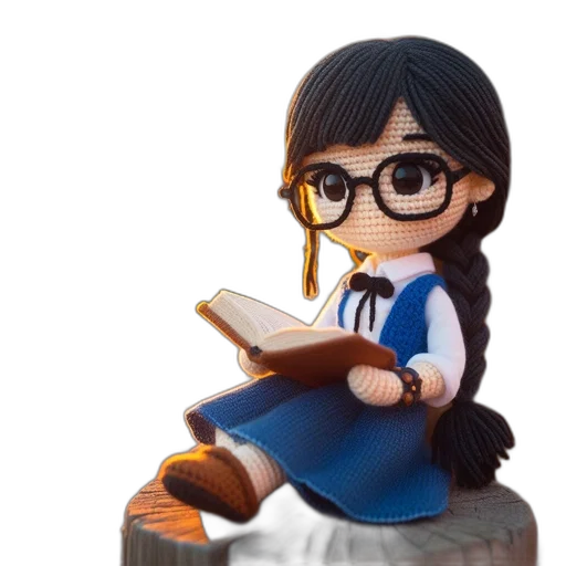 staff, 3d render, photorealistic, cartoon transparent PNG cut-out