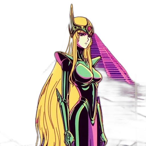dress, crown, staff, concept art transparent PNG cut-out