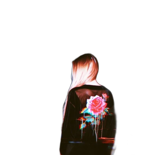 jacket, flower, dress, hair transparent PNG cut-out