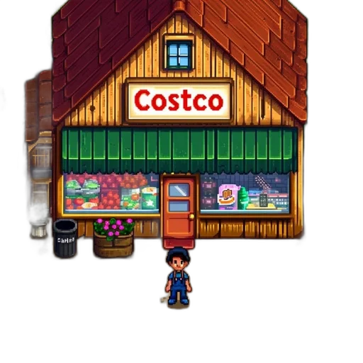 building, food, bottle, staff transparent PNG cut-out
