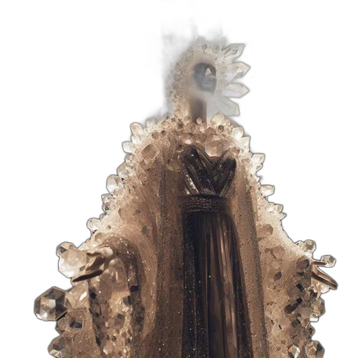 dress, hair, crown, jacket transparent PNG cut-out