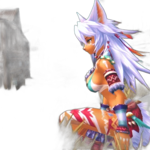 concept art, fantasy art, 3d render, pixel art transparent PNG cut-out