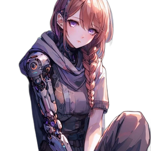 robot, staff, dress, weapon transparent PNG cut-out
