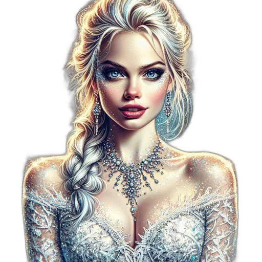 jewelry, dress, face, crown transparent PNG cut-out