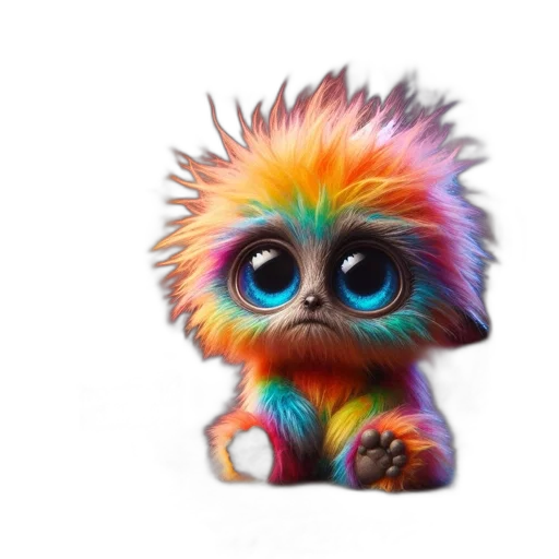 creature, animal, hair, staff transparent PNG cut-out