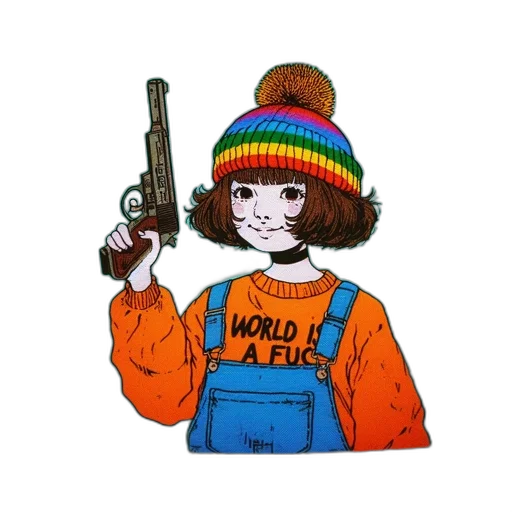 jacket, weapon, hat, staff transparent PNG cut-out