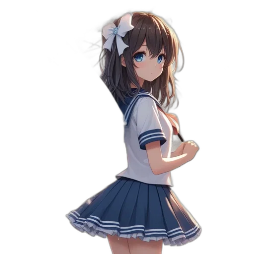 dress, staff, robot, weapon transparent PNG cut-out