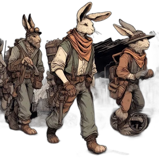 concept art, fantasy art, comic book art, pixel art transparent PNG cut-out