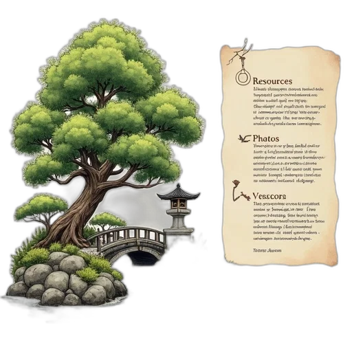 tree, concept art, fantasy art, forest transparent PNG cut-out