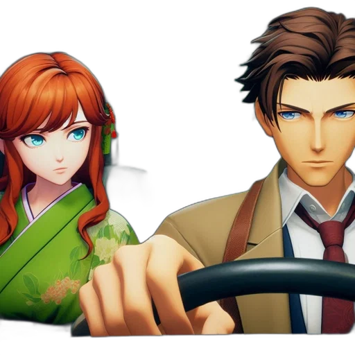 car, concept art, 3d render, anime transparent PNG cut-out