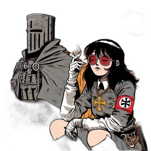 weapon, sword, mask, robot transparent PNG cut-out