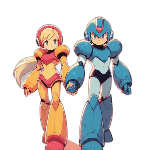 robot, concept art, pixel art, anime transparent PNG cut-out