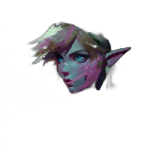 face, mask, staff, creature transparent PNG cut-out