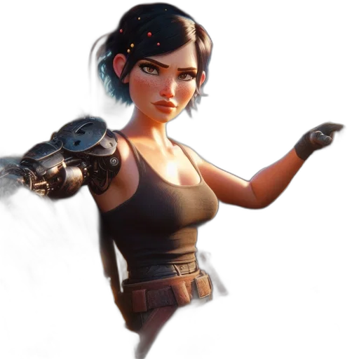 weapon, staff, face, concept art transparent PNG cut-out