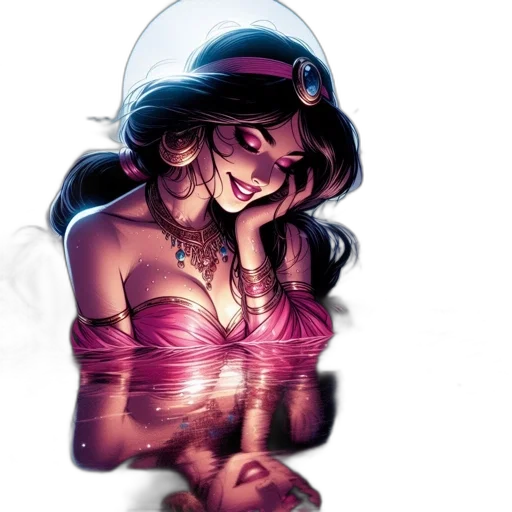 jewelry, comic book art, concept art, fantasy art transparent PNG cut-out