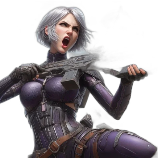 concept art, fantasy art, cyberpunk, comic book art transparent PNG cut-out