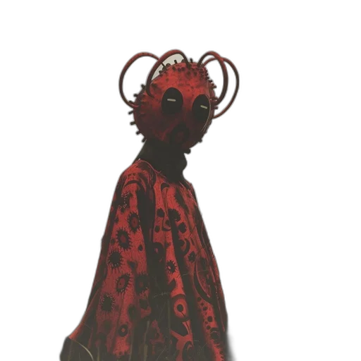 mask, dress, crown, creature transparent PNG cut-out