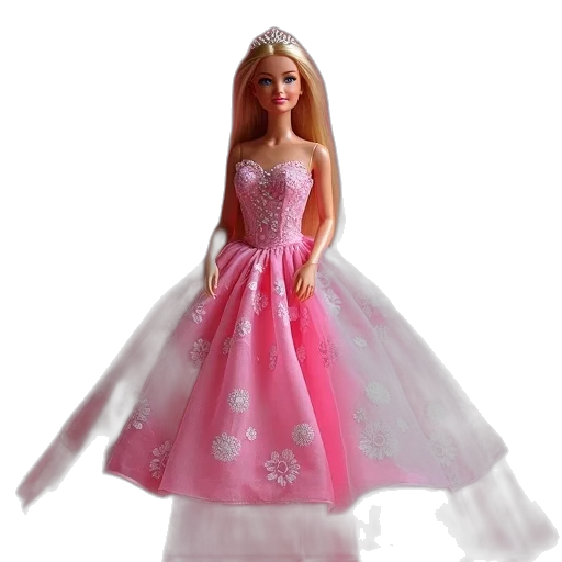 dress, 3d render, image, barbie transparent PNG cut-out