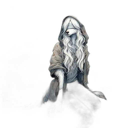 mask, dragon, creature, hair transparent PNG cut-out