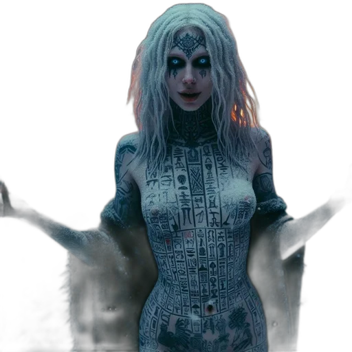 creature, dress, robot, concept art transparent PNG cut-out