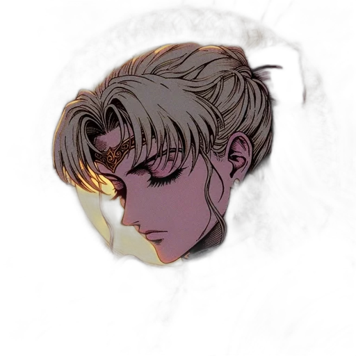 hair, face, crown, mask transparent PNG cut-out