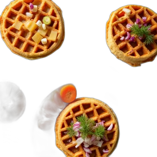 food, crown, 3d render, photorealistic transparent PNG cut-out