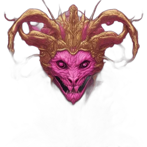 mask, dragon, creature, face transparent PNG cut-out