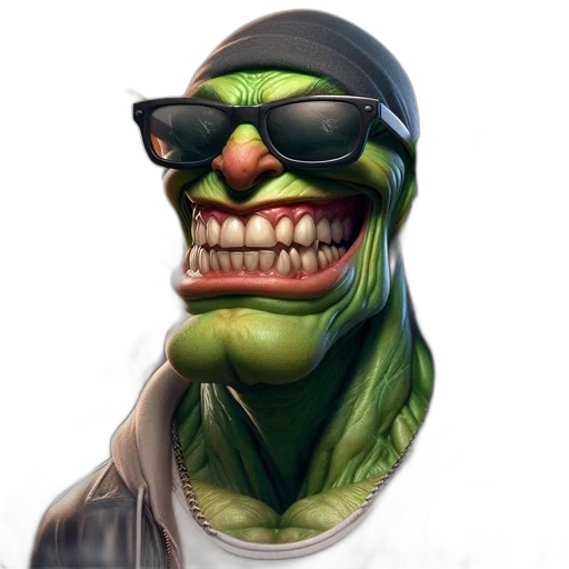 face, mask, creature, jacket transparent PNG cut-out