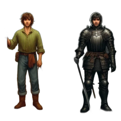 concept art, fantasy art, 3d render, pixel art transparent PNG cut-out