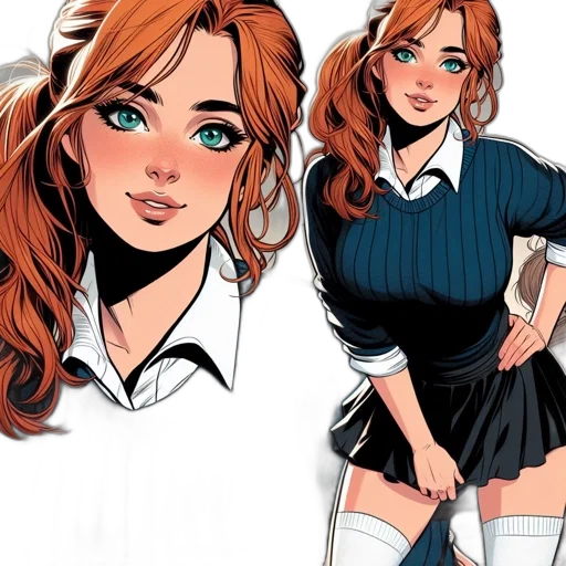comic book art, concept art, cartoon, anime transparent PNG cut-out