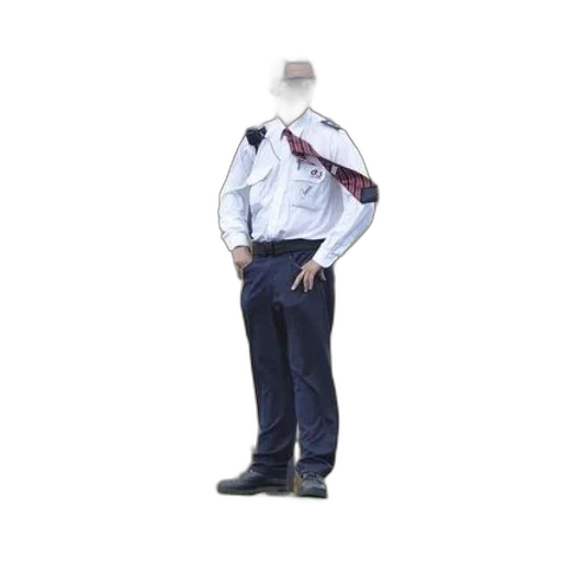 jacket, staff, robot, creature transparent PNG cut-out
