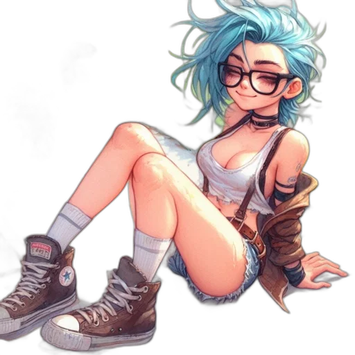 jacket, shoes, hair, anime transparent PNG cut-out