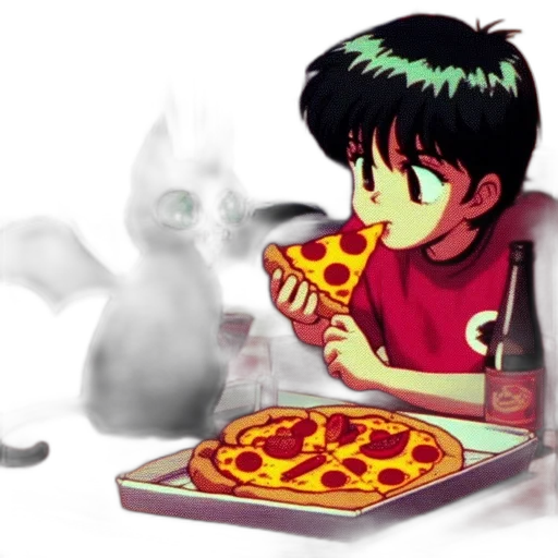 food, concept art, pixel art, anime transparent PNG cut-out