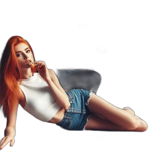 dress, furniture, hair, shoes transparent PNG cut-out