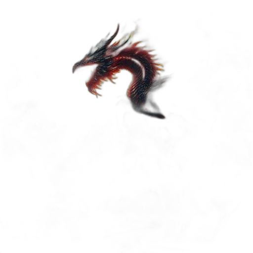dragon, creature, animal, staff transparent PNG cut-out
