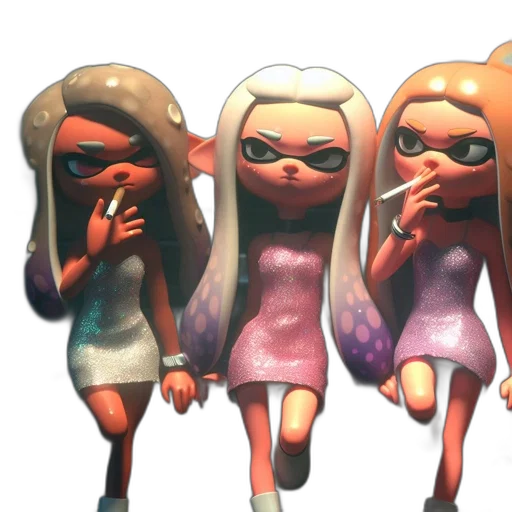 dress, mask, hair, concept art transparent PNG cut-out