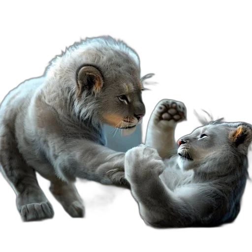 animal, concept art, photorealistic, 3d render transparent PNG cut-out