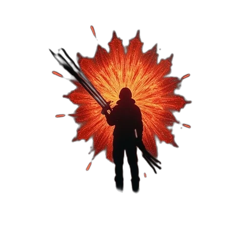 staff, jacket, weapon, hair transparent PNG cut-out