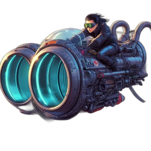 weapon, robot, car, concept art transparent PNG cut-out